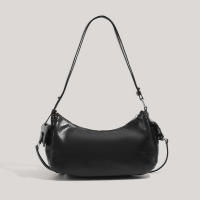 Bolso De Hombro Negro Y2K Punk Estilo Hot Girl Con Múltiples Bolsillos Y Hebilla Metálica Forma De Cuadrilátero Bolso De Media Luna - details 3