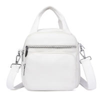 Nueva mochila para mujer, de color liso, pequeña, estilo coreano, a la moda, multiusos - details 5