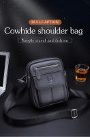 Bullcaptain-Bolso de hombro informal para hombre, bandolera de negocios de alta calidad, de cuero de vaca, Mini bolsillo de gran capacidad - details 0