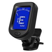 Afinador Digital Rotativo 360 Grados Clip-on Afinador Cromático Para Guitarra Ukulele Violín Bajo Accesorios De Música Con Pantalla LCD - details 8