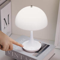 Lámpara De Mesa LED Táctil Recargable Luz Nocturna Para Escritorio Iluminación De Lectura Sin Cable Para Decoración De Habitación Restaurante Hotel Bar - details 0