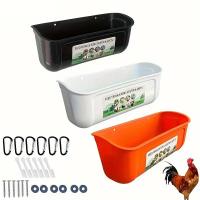 KEMORELA Alimentador De Pollo Grande 1pc Diseño Sin Desorden Para Ganadería Pato Ganso Resistentes Fronterizos Gran Basinal Montado En Valla - details 5