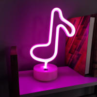 Ilumina Tu Hogar Con Luz LED Neón De Nota Musical USB/Batería Para Pared Decoración De Habitación Y Sala Regalo Para Niños Fiesta - details 1