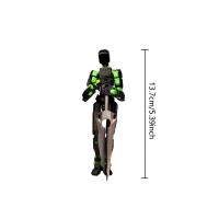 Juguete DIY De Decompresión Titan13 Figura De Acción Móvil De Rodillos Robot 3D Impresión Set De 13 Elementos Conjunto De Dummies - details 2
