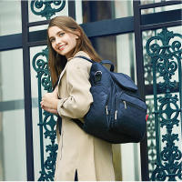 Bolso De Diaper Multifuncional Para Bebé Insular Elegante Bolsa De Camarón Para Mamá Viaje Cambio Con Carrito De Manos Para Mujer Tamaño Medio - details 9