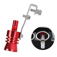 Silbato De Sonido Turbo Rojo Negro Para Vehículo Universal Simulador De Sonido De Escape Tamaño S M L XL Adaptador De Tubo De Escape Para Coche - details 2