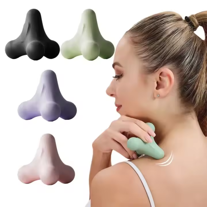 Bola De Masaje Para Fascia Cuatros Esquinas Bola De Plantar Para Relajación Y Ejercicio Fitness Uso En Hombros Cuello Cintura Y Músculos De Mano - 1