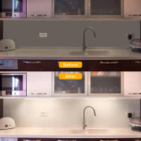 Iluminación LED Para Gabinete 1PC USB Plug Dimmable 3 Cambios De Color Luz Nocturna Magnética Para Cocina Dormitorio - details 2