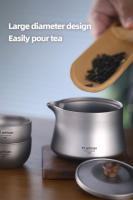 Tiartisan Kettle De Titanio Ligera Para Camping Y Senderismo Equipamiento Portátil Antisalpicaduras Doble Capa Mini Tetera - details 2