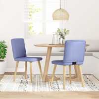 vidaXL Sillas de comedor 2 uds tela en color Gris nube/Crema/Lino y más | cómodas modernas ergonómicas para comedor cocina salón hogar - details 10