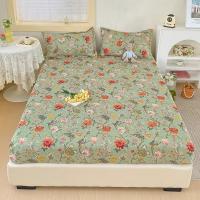 Juego De Sábanas Elásticas MissDeer Para Cama Doble Con Estampado De Flores Sin Fundas De Almohada Tamaño Single Queen King Cubierta De Cama 100% Poliéster - details 27