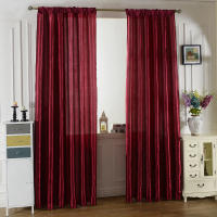 Cortina Contemporánea Sencilla De Color Sólido Cortina Transparente Ligera Para Sala De Estar Instalación En Techo Pantalla De Luz Con Polea Para Rojo Azul Verde Amarillo Gris Negro - details 8
