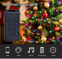 Luces De Navidad RGB LED Para Decoración De Calle Y Interior Smart Bluetooth APP USB Regulables Y Con Musicas Para Bodas Y Fiestas - details 0
