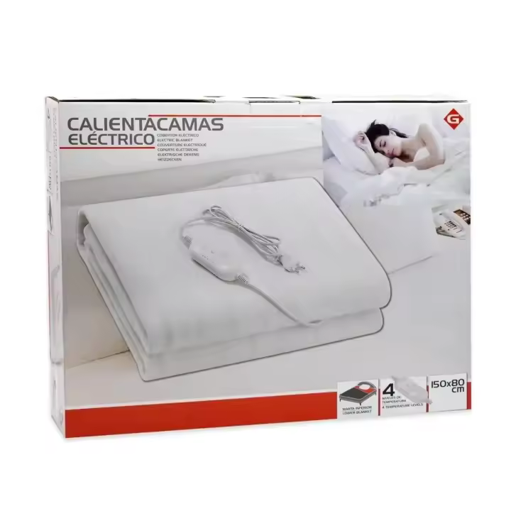Calienta Camas Electrico Doble 160 x 140cm 2x60w , Calienta Camas Electrico 150 x 80cm 60w, Manta electrica, Manta Termica, Mantas Electricas, Manta Electrica, para Invierno en la cama caliente, favorece un buen Descanso - 1