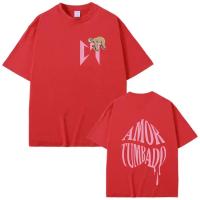 Camiseta Hip Hop Oversize Para Hombre Y Mujer Con Estampado De Sloth En Rosa Pink De Natanael Cano Amor Tumbado Moda Casual Streetwear - details 10