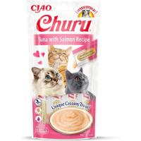Pack de 3  Churu Snack Puré Receta De Atún Con Salmón Para Gatos 4X14gr - details 0