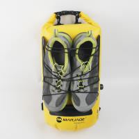 Mochila De Almacenamiento Exterior 20L Impermeable Y Colapsable Para Kayak Y Rafting Separación Seca Y Húmeda Bolsa De Río Unisex Color Amarillo Y Negro - details 10