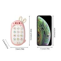 Juguete De Masticar Para Bebé Teléfono Sin Batería No Tóxico Y Sin Olor Multifuncional Con Música Conejo Infantil - details 12
