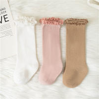 Calcetines Largos De Encaje Para Bebés Y Niñas Suaves Y Cómodos Para Todo El Año Calcetines De Algodón Con Volantes Para Niños Y Niñas De 0 a 5 Años - details 3