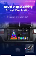Junsun AI Voice Car Radio Stereo For BMW 5 E39 1995 1996 1997 1998 1999 2000 2001-2003 E53 X5 M5 Car Auto Radio Built-In Wireless Carplay For Apple & Android Auto Automotive Multimedia Touch Screen 360 camera Car Intelligent Systems With GPS Navigation - details 3
