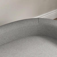 PawHut Sofá para Perros Grandes 98x67x25 cm Cama Elevada para Perros Tapizada con Cojín Lavable y Patas de Madera de Pino Carga 30 kg Gris Claro - details 3
