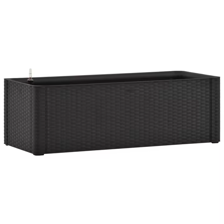 vidaXL Arriate con sistema de riego automático 100x43x33 cm Color Blanco,  Antracita,  Gris y mas - 1