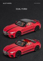 Coche De Deportes Mercedes-Benz SL63 Escala 1:22 Modelo De Aleación Con Sonido Y Luz Coche Miniatura Para Colección Y Juguete Para Niños C398 - details 3