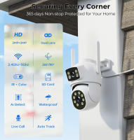 Cámara De Seguridad IP 1080P Dual-lens Wifi PTZ Exterior Con Visión Nocturna Humana Detecta Y Auto Seguimiento Doble Pantalla Camhi - details 1