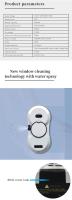 Intelligent Window cleaning robot 5600PA large suction electric spray window cleaning robot fall prevention remote cleaner - details 12
