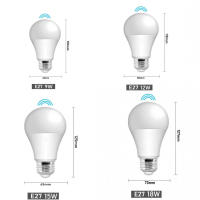 Bombilla LED Inteligente Con Sensor De Movimiento Radar 18W 15W 12W 9W E27 Para Cocina Y Sala De Estar Ahorradora De Energía Con Luz Infrarroja Bombilla De Hogar Y Porche - details 3