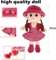 Adorable sudadera suave Bebé Niña Muñecas Mimoso Ragdoll Princesa muñeca con Vestido extraible sombrero Bebé Primera muñeca de trapo dormir Cuddle Buddy muñeca decoración de La Habitación Mejores Regalos 35cm - details 1