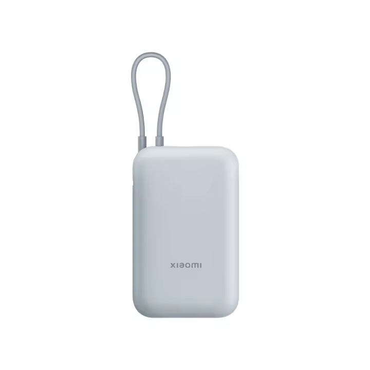 Official | Xiaomi Power Bank 10000mAh (Integrated Cable), Potencia Máxima de 22.5 W, Carga Rápida Bidireccional de Tipo C, Carga Tres Dispositivos Simultáneamente, Nueve Capas de Protección de Seguridad - 1