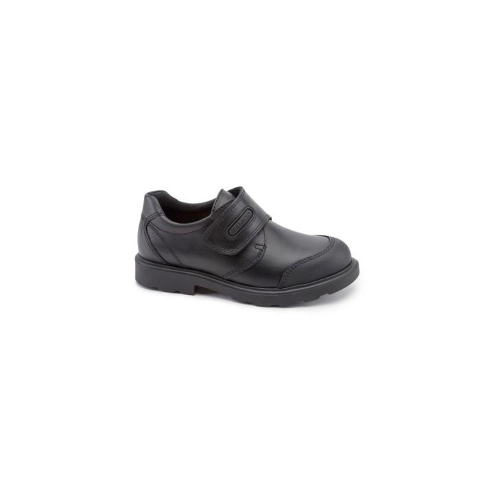 Pablosky Zapatillas Colegiales Velcro Piel Negra para Niños