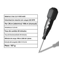 Destornillador Eléctrico Y Manual Recargable Maizhe 3.6V Herramienta Eléctrica Portátil Con Luz LED Para DIY En El Hogar - details 1