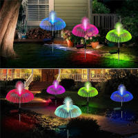 Lámparas De Jardín LED Solares De Medusa Luz Cambio De Color 7 Impermeables Para Decoración De Camino Jardín Flores Solares - details 5