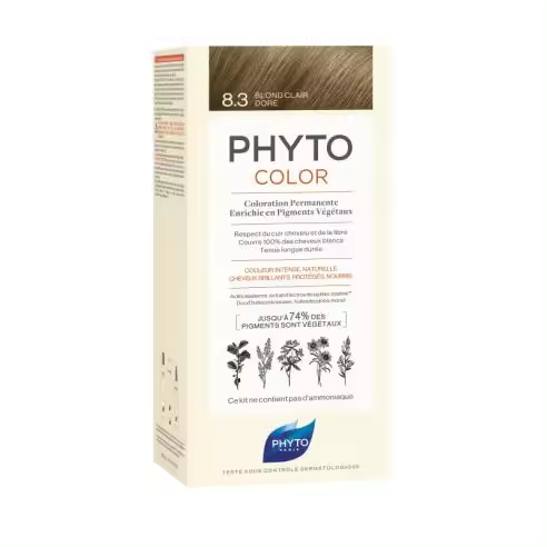 PHYTOCOLOR VEGETAL 8.3 RUBIO CLARO DORADO - 1