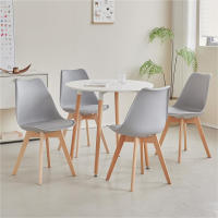 ORION91 Silla LYRA Cojín Acolchado de Lino, Sillas para Cocina, Oficina, Sala de Estar – Color GRIS 40 x 49 x 82 cm - SpazioLuzio - details 1