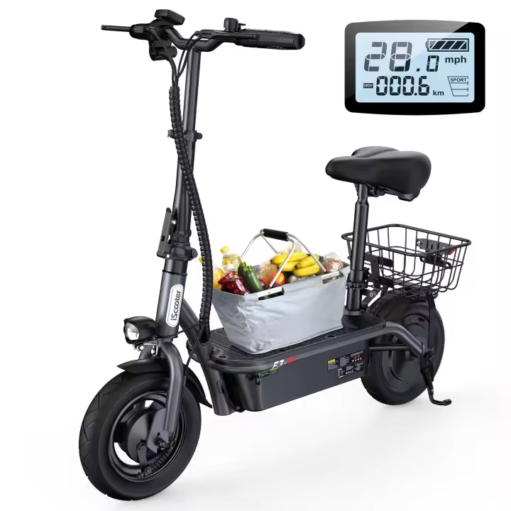 iScooter F3 - Patinete Eléctrico de Largo Alcance y Alta Capacidad - 1