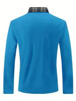Camisa Polo Hombre Primavera Otoño Con Cierre De Cremallera Y Bolsillo Estilo Casual Deportivo Y Libre Para Viajes Material Poliéster Transpirable - details 6