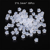 Sonda De Oído Transparente Estrella De Cinco Puntos Para DIY Hecha De Silicona Y Plástico Antialérgica Aproximadamente 50-200 Piezas - details 10
