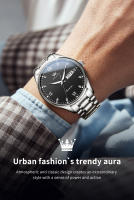 Reloj Mecánico OLEVS 9955 Original Acero Inoxidable Resistente Al Agua Luminoso Calendario De Negocios Lujo Reloj De Muñeca Automático - details 1