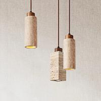 Colgante De Piedra Amarilla Wabi-Sabi Para Dormitorio Y Restaurante Luz De Mesa Nórdica Vintage Para Belleza Tienda Y Decoración De Hogar - details 0