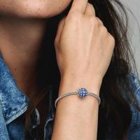 PANDORA Moments Dijes Redondo centellantes con enpasa pavé, Comes con el embalaje de Caja de Giunte original. - details 2