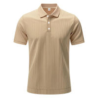 Polo de manga corta con solapa elástica de seda helada de secado rápido para hombre de verano americano - details 30