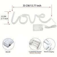 1pc Luz De Noche LED En Forma De AMOR Mini Signo Neón Piloto Para Decoración De Pared Hogar Dormitorio Y Fiesta De Niños - details 0