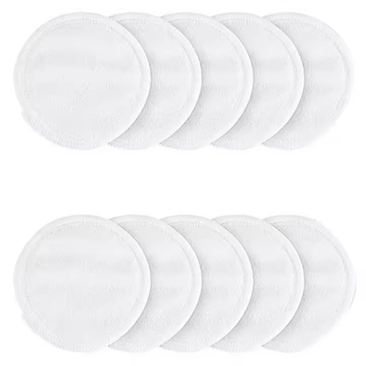 Toallitas limpiadoras reutilizables de algodón para el cuidado de la piel, 10 piezas, removedor de maquillaje, de microfibra, bambú Natural - 1