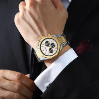 Reloj De Pulsera Curren 8440 Para Hombre Estilo Militar Y Negocios Cronógrafo De 6 Manos Calidad De Lujo Resistente Al Agua Acero Inoxidable Cristal De Zafiro - details 20