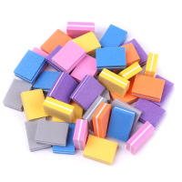 500Pcs Mini Linterna De Uñas Con Bloque De Fichas 100/180 Y Esponja De Lijado Multicolor Herramientas De Arte De Uñas Para Manicura En Salón - details 3