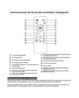 Alemar - Ventilador Con 4 Aspas Retractiles, modelo Ecos Blanco , 50 cm, Cerrado, 107 cm abierto, LED , 72W, Mando a Distancia, Temporizado, 6 Velocidades, Memoria, Modo invierno y Verano, LUZ LED 60W 3000K,4000K,6500K - details 4