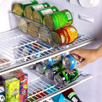 YverLand Organizador de latas para nevera. Dispensador de botellas de agua para frigorifico. Caja de almacenaje de comida para la cocina. - details 2